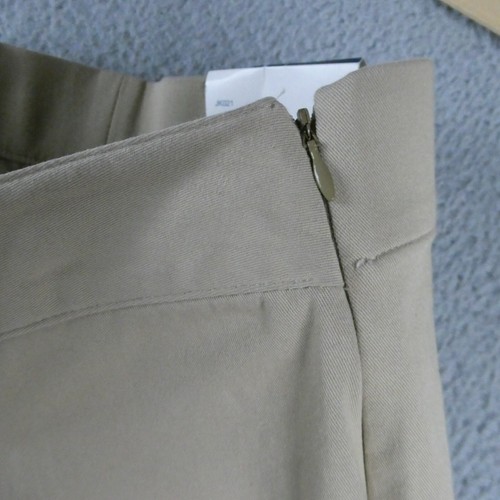 Lands' End Womens Chinos Tan Khakis Pants Womens 10P Size Zip 29x27 Stretch - Picture 9 of 15