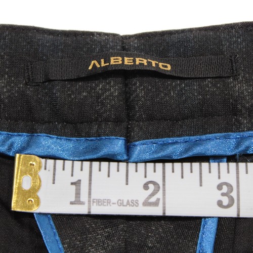 Alberto Neu mit Etikett Chinohose/Freizeithose Größe 36 US Rob Slim Fit in blau kariert Polymischung - Bild 5 von 16