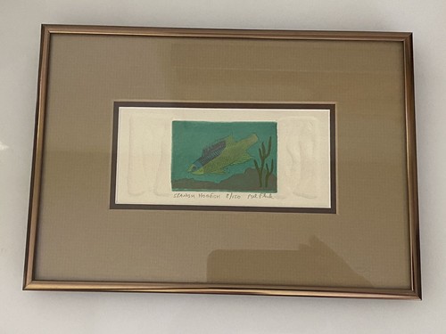 Mel Fleck Spanish Hogfish Art Signed Framed Original Print 8 of 150 3 D Collage - Picture 16 of 24