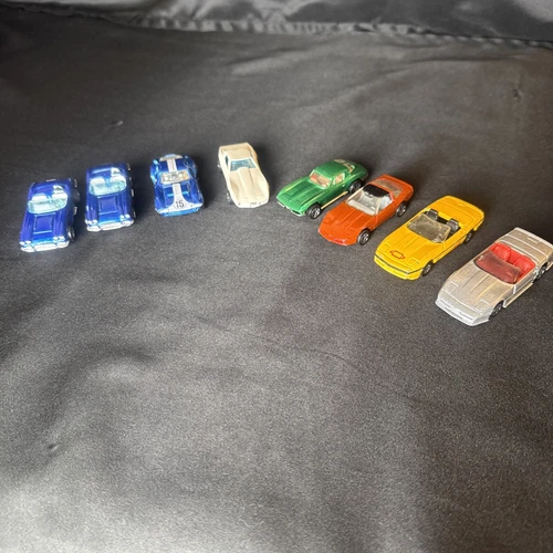 Lot Of 8 Vintage 1970’s, ‘80’s, ‘90’s, Hotwheels/ Matchbox Corvettes Mixed Cars