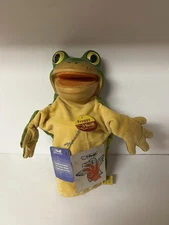 Vintage Steiff Froggy Frog Hand Puppet 1960's with tags.