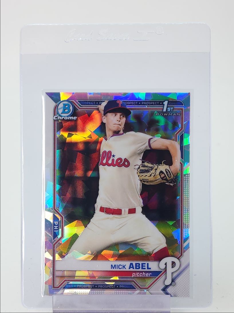 MICK ABEL 2021 BOWMAN CHROME 1ST ATOMIC REFRACTOR PHILLIES Q1725