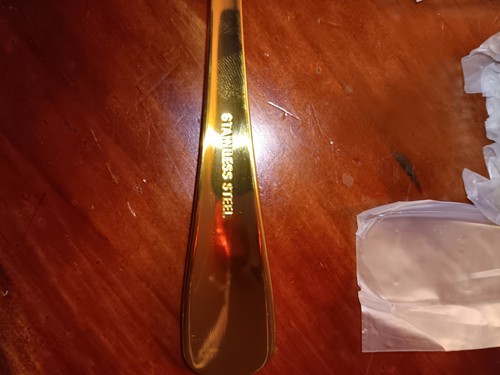 43 goldfarbene Edelstahlbesteck - Bild 5 von 9