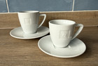 2x Nespresso Cup & Saucers Expresso Coffee White Pure Collection Porcelain