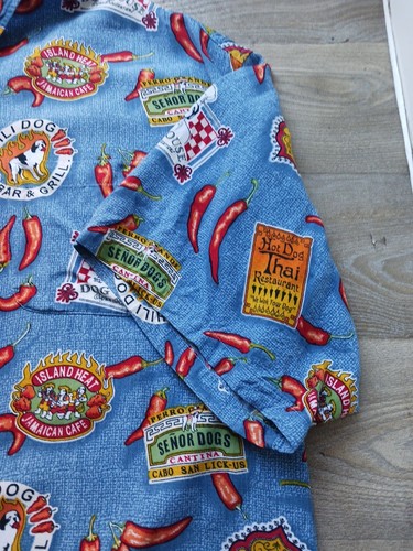 Big Dogs Herren Hawaiihemd Größe 3XL Chilli Dog Design All Over Print - Bild 5 von 22