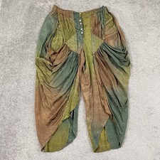 VTG Gypsy Pants Women 34" Waist / 24" Wide Leg Drifter Hippie Boho High Rise 80s