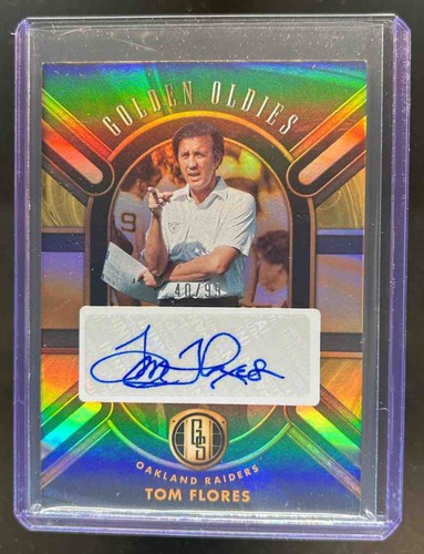 2024 Panini Gold Standard Tom Flores Golden Oldies Auto #40/99 Raiders