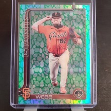 2025 Topps Series 1 Logan Webb #242 Green Foil Easter Egg Holiday SF Giants