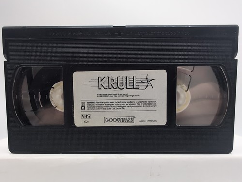 KRULL VHS Vintage Video Tape 1988 OOP Sci-fi Cult Fantasy Horror Movie Film - Imagen 4 de 5