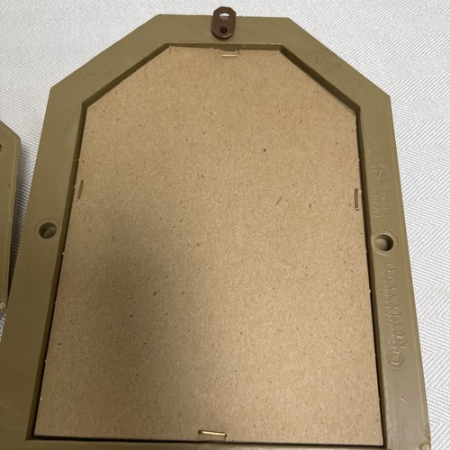 Burwood Accent Mirrors Small Gold Tone Geometric Wall Decor Vtg Framed Set Lot - Picture 7 of 11