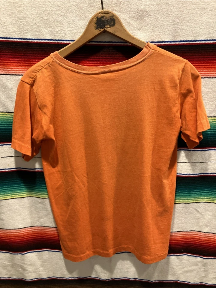 Camiseta corta vintage años 70 Clemson Tigers bebé XL (18) 17x21,5 (para hombre XS) MJ Soffe Foto 4 de 4