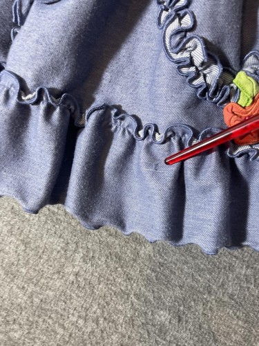 Love you Lots Denim Ruffled Skirt - Size 7/8 Perfect for Spring! - Picture 3 of 6