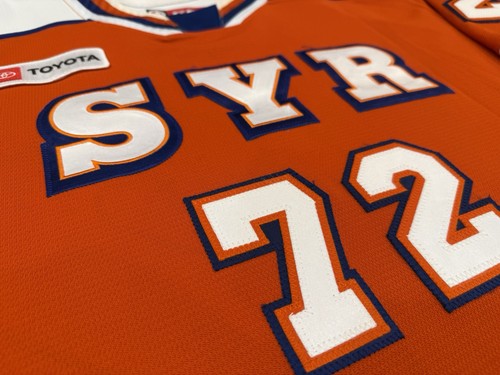 Syracuse Crunch Game Worn Used MIC AHL CCM Quicklite Alternate Jersey 56 - Bild 2 von 12