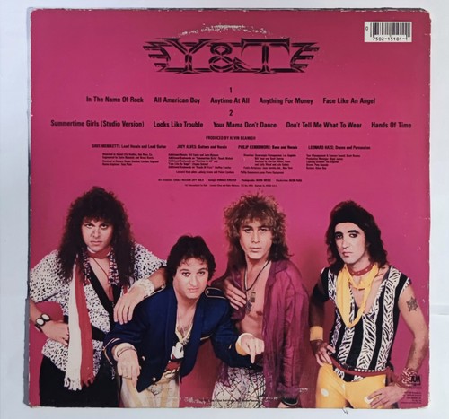Y&T – Down For The Count -- LP US 1985 - Vinyl 33" - Bild 2 von 4