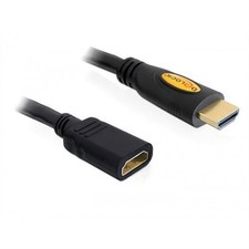 Delock Verlängerungskabel High Speed HDMI mit Ethernet Stecker/Buchse 3m Schwarz