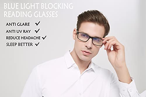 Blue Light Blocking Reading Glasses 4 Pack Computer Readers for 1.25 5pack-mix - Picture 7 of 7