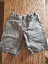 Carhartt Boys Cargo Work Shorts Brown Size 12 100% Cotton Comfy Quality