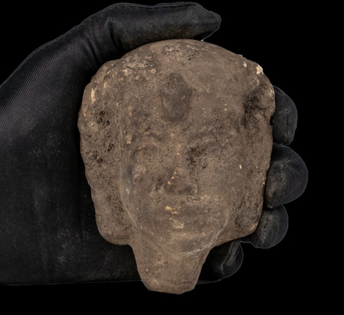 Authentischer altägyptischer Fayence Kopf der Königin Tiye königliches Amulett Ägypten v. Chr. - Bild 5 von 8