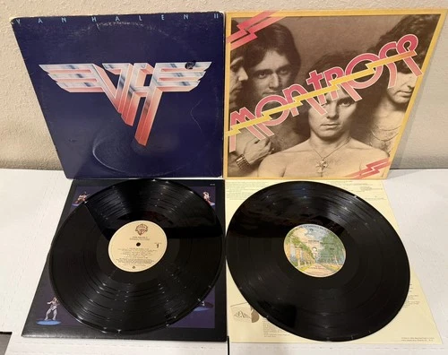 Lot of 2 Van Halen II & Montrose w/ Sammy Hagar Vinyl LP Albums play tested