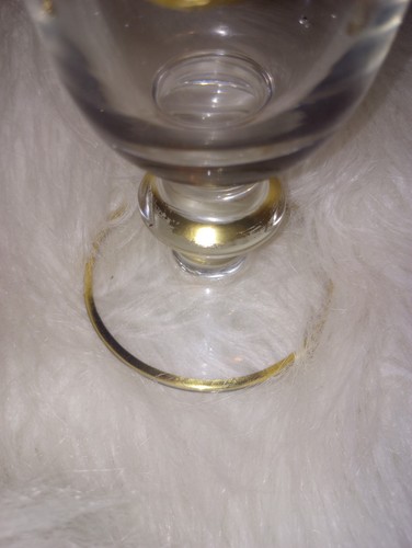 Vintage Discontinued Gold Goblet Hand Blown Medici 24K by Arte Italica Glass - Picture 16 of 24