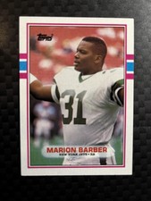 Marion Barber #233b 1989 Topps New York Jets