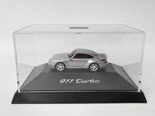 HERPA PORSCHE 911 TURBO SILVER MINT VERY NICE!!!