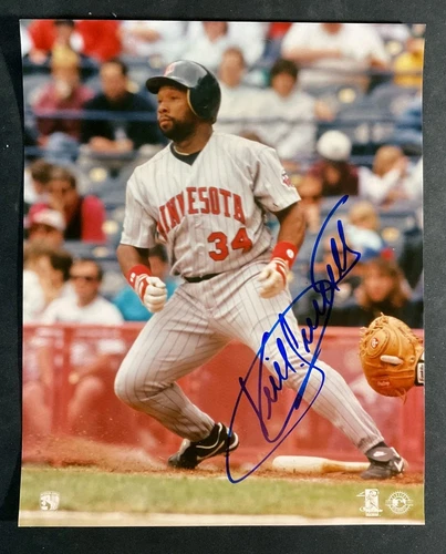 Kirby Puckett Signed Photo 8x10 Minnesota Twins with COA MLB HOF Auto  - Picture 1 of 3