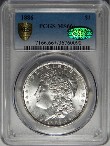 1886 PCGS/CAC MS66+ MORGAN DOLLAR - Picture 3 of 4