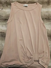 Red Valentino pink tank top with side bow, Medium