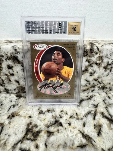 1998 Kobe Bryant SAGE Autographs GOLD - Signed "KOBE 8" #'ed 7/30 BGS 9/10 Auto