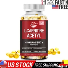 Nature's Live L-CARNITINE 1500mg 120 Capsules Nervous System Health Antioxidant