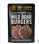 DELICIOUS  RAW FROZEN  SPICY 🌶  GOURMET SPECIALITY WILD BOAR   BURGERS 4 PIECES