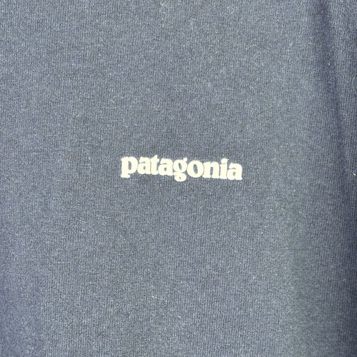Patagonia Men’s XL Regular Fit Long Sleeve P-6 Logo Resonsibili-tee Shirt Navy - Picture 3 of 14