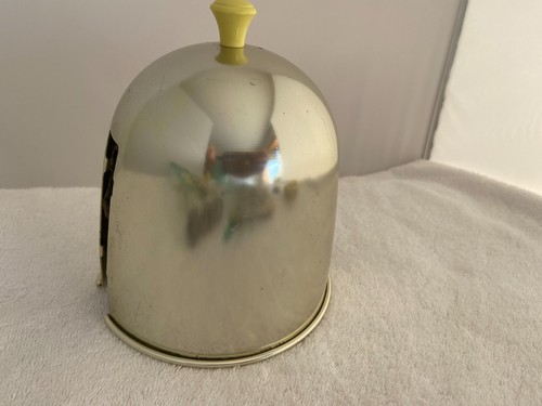 Vintage Replacement Insulated Metal Teapot Cozy ONLY For Yellow HALL Teapot - Picture 4 of 5