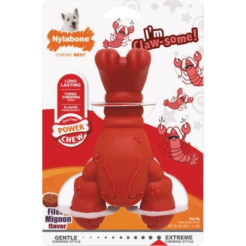 Nylabone Power Chew Medium Lobster Dog Toy NL102P Nylabone NL102P 018214853046