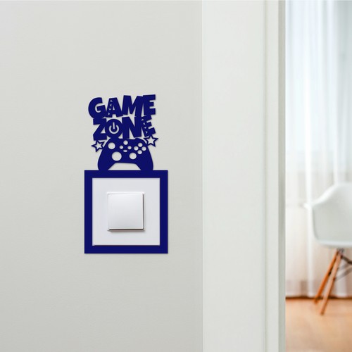 Light Switch Surround Game Zone Gaming Kids Room Decorative Switch Cover Frame - Picture 2 of 9