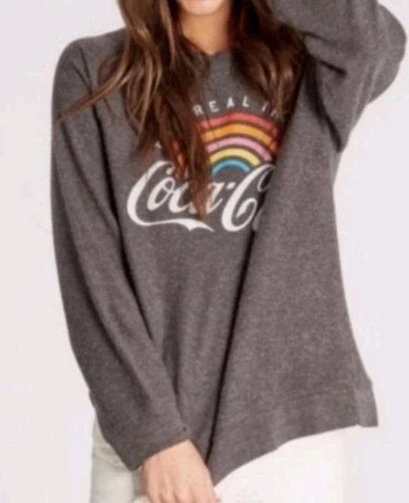 Suéter Suelto WILDFOX The Real Thing Terry Francés Vivido Gris Mediano Nuevo con Etiquetas $128 Foto 2 de 4