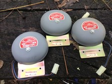 3 W.L. JENKINS CO. 2000 ALARM BELL, 6.5V, .6AMPS, 4” DIAMETER, GRAY