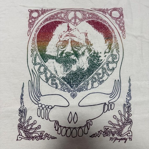 Camiseta Guitarra Rock Jerry Garcia Años 90 Grateful Dead Usada - Imagen 3 de 7