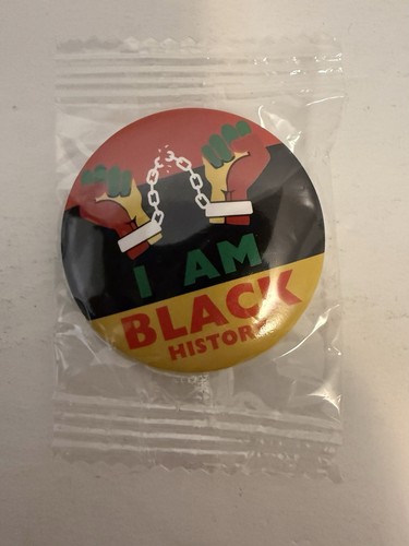 I AM BLACK HISTORY Button  1.5" NEW!  pin pinback badge - Picture 1 of 4