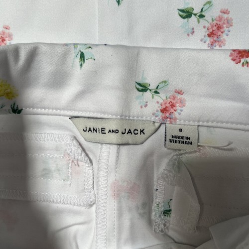 Janie And Jack Ditsy Floral Sateen Pants Size 8 - Picture 6 of 7