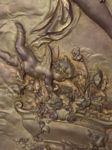 Pair Karl Sterrer (Austrian, 1844-1918) Gilt Bronze Classical Relief Wall Plaque - Picture 7 of 21