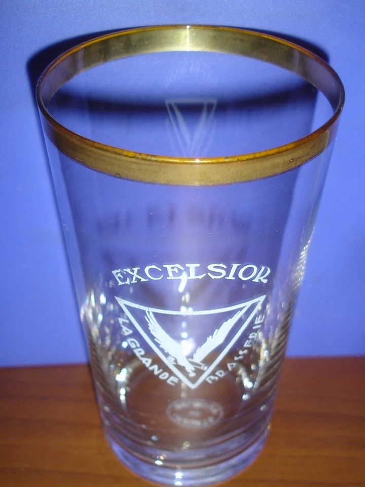 ANCIEN VERRE A BIERE : GRANDE BRASSERIE EXCELSIOR - LILLE - Photo 2/4