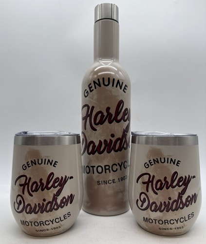 Harley-Davidson 3-Piece Two 12oz Tumbler & One 24oz Serving Bottle Set HDX-98644 - Picture 7 of 7