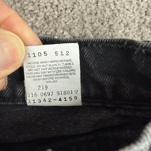 Vintage Black Levi's Orange Tab Denim Jeans Size 7 Child 90s - Picture 6 of 6
