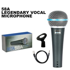 Beta 58A Microphone Vocal Supercardioid Dynamic Shure US New Fast Free Shipping
