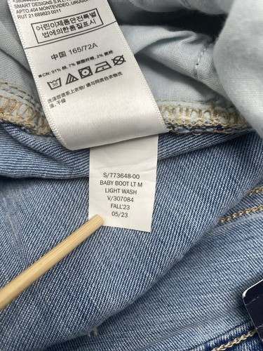 Gap Jeans Womens 6/28R Blue Denim Light Wash Baby Boot Mid Rise - Bild 11 von 15