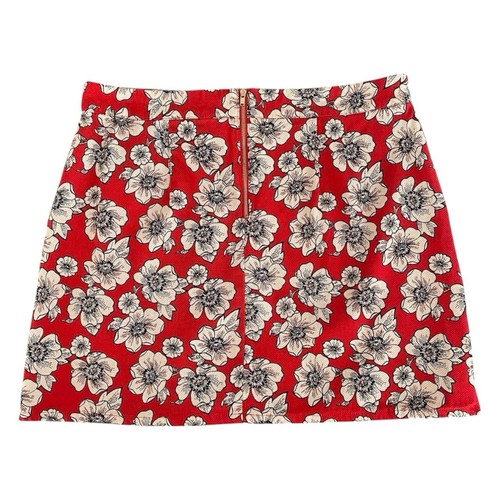 Forever 21 Curve Spring Summer Floral Red Mini Skirt Women’s Plus Size 0X - Bild 2 von 10