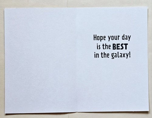Happy Birthday, Grandson! / Star Wars Greeting Card/ (incl. Envelope 5×7") - Picture 2 of 4