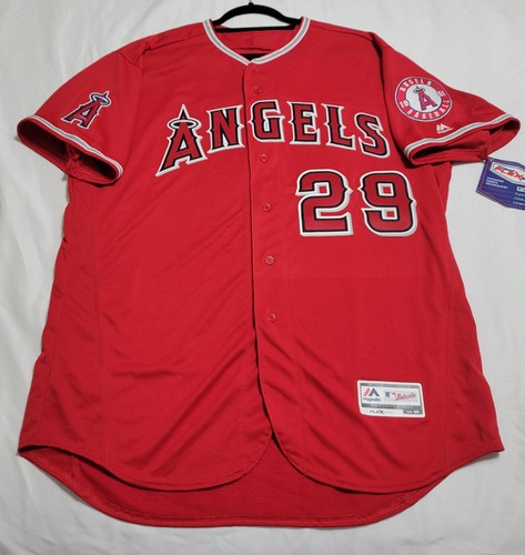 AUTHENTIC MAJESTIC ROD CAREW 52 2XL, LOS ANGELES ANGELS FLEX BASE Jersey - Picture 3 of 5